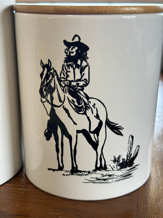 Cowgirl canister