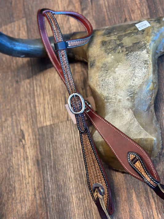 Tooled Headstall - One Ear