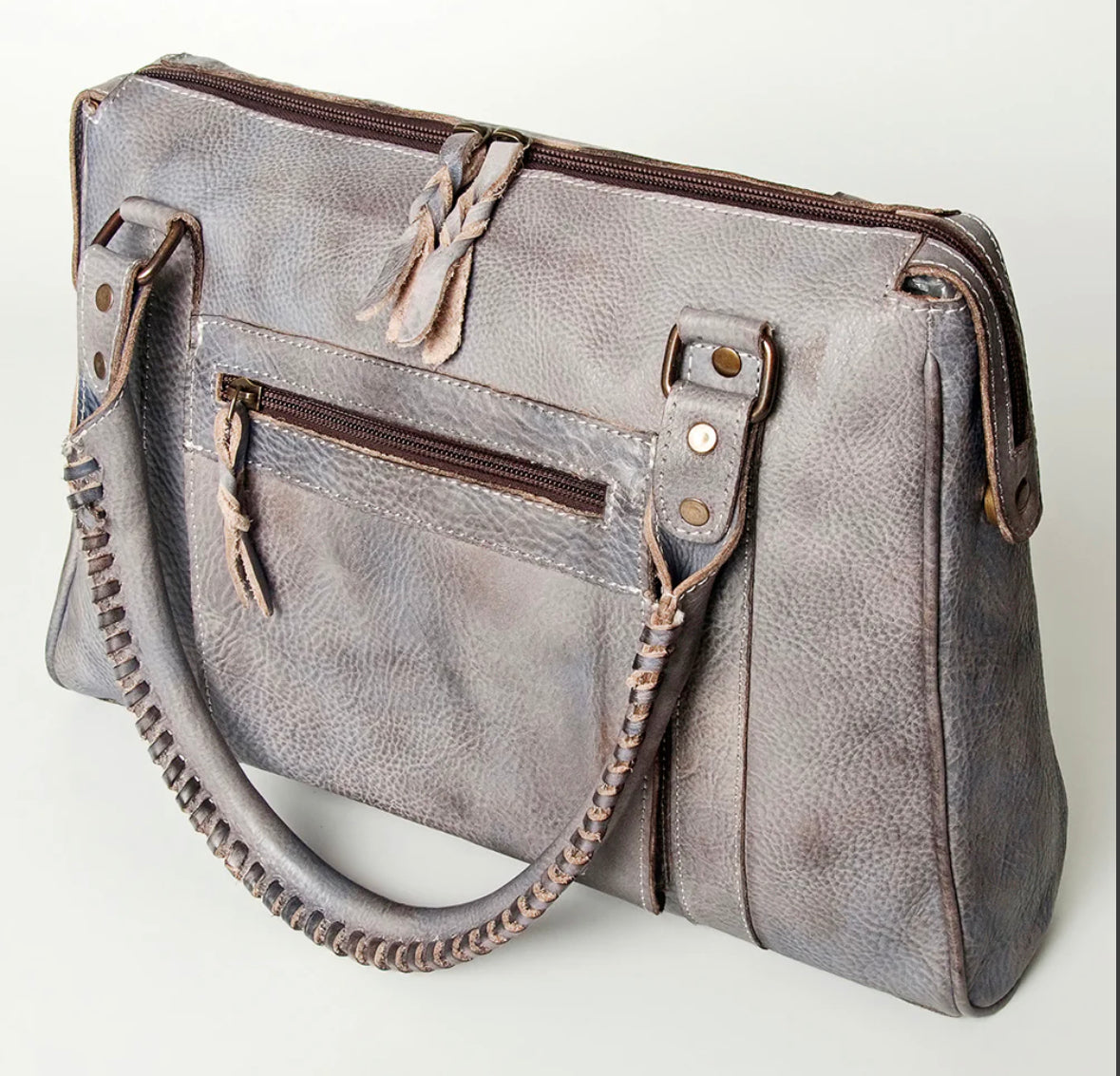 Leather tote purse