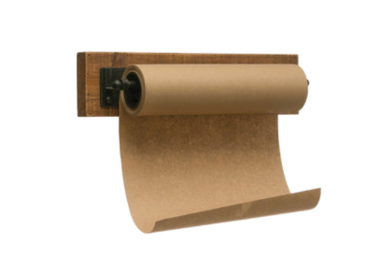 Wood & Metal Paper Roll Holder