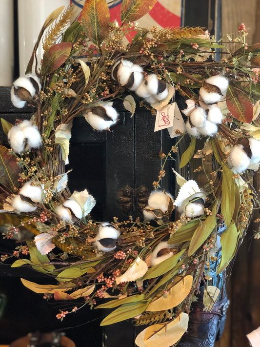 Cotton Leaves Wreaths