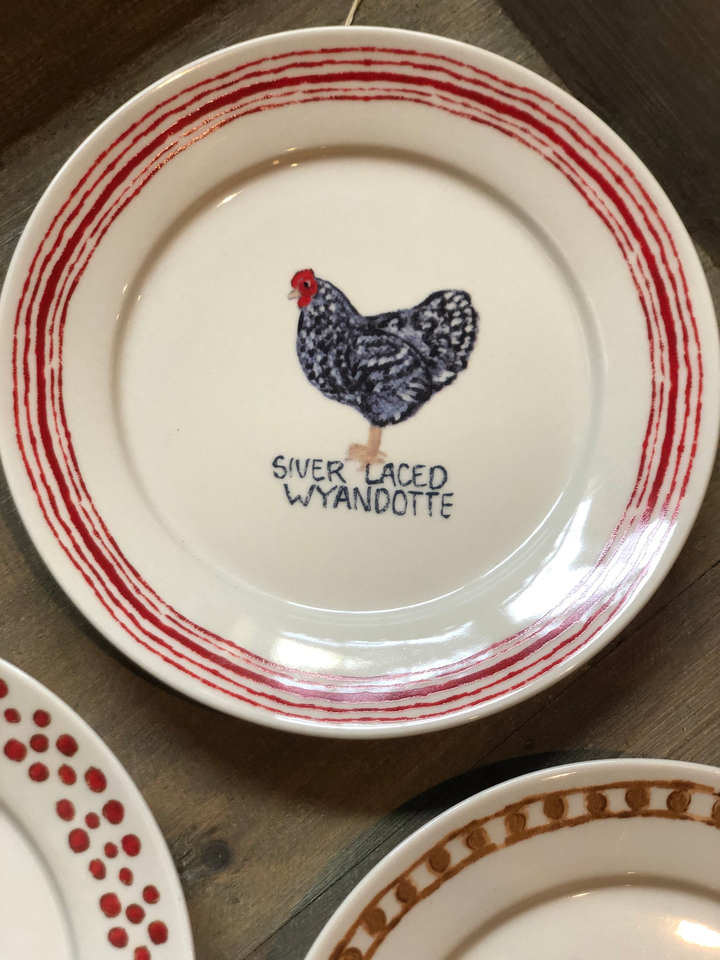 Stoneware Farm Plates