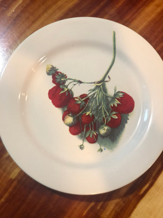 Strawberry Dessert Plate
