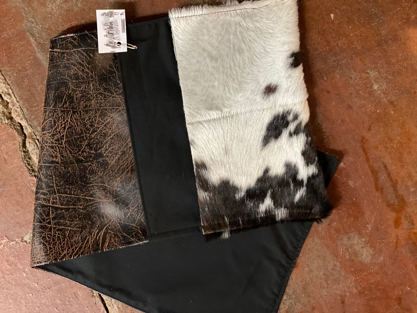 Cowhide remote holder