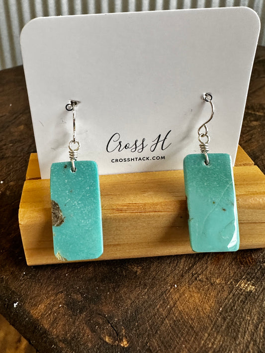 Turquoise Slab earrings