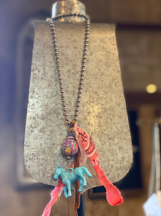 Girls Pony Necklace