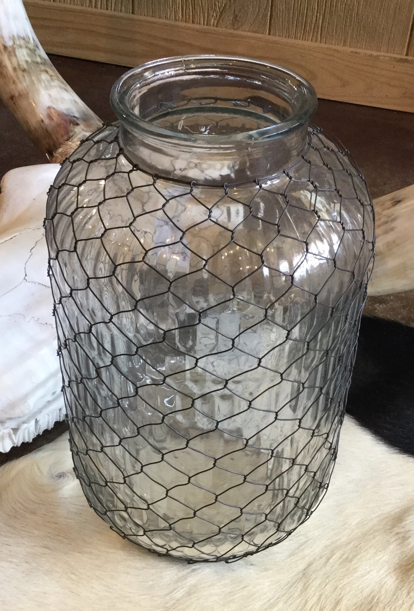 Pickle Jar with Poultry Wire