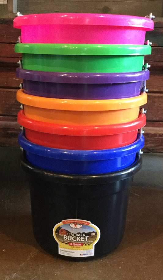 Flat Back Bucket 8 Quart