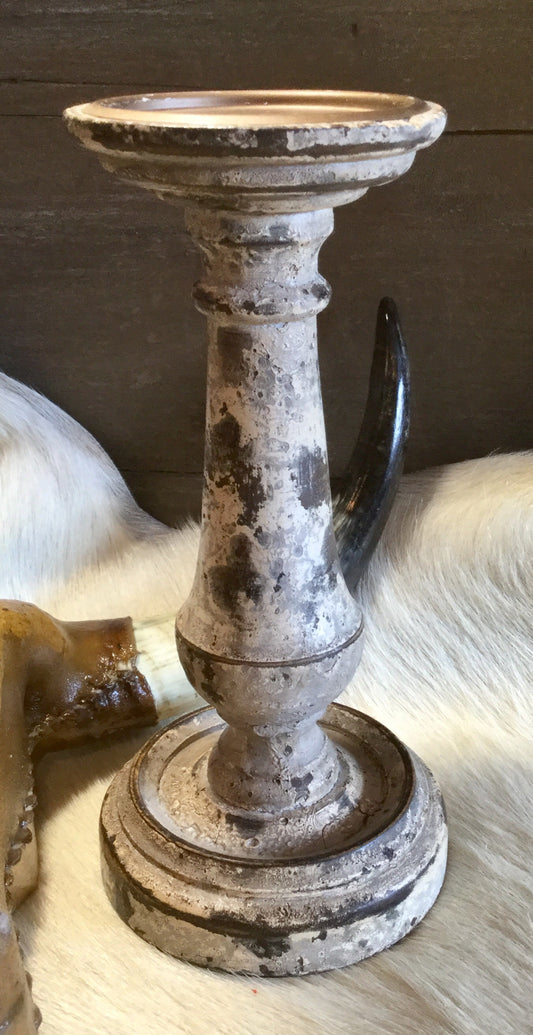 Wooden Candle Pillar Holder