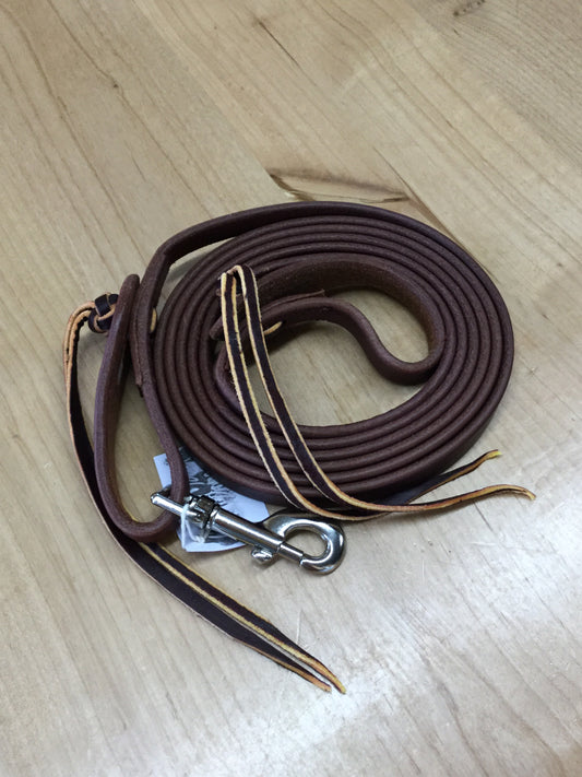 Oiled 5/8" Pineapple Knot Roping Rein