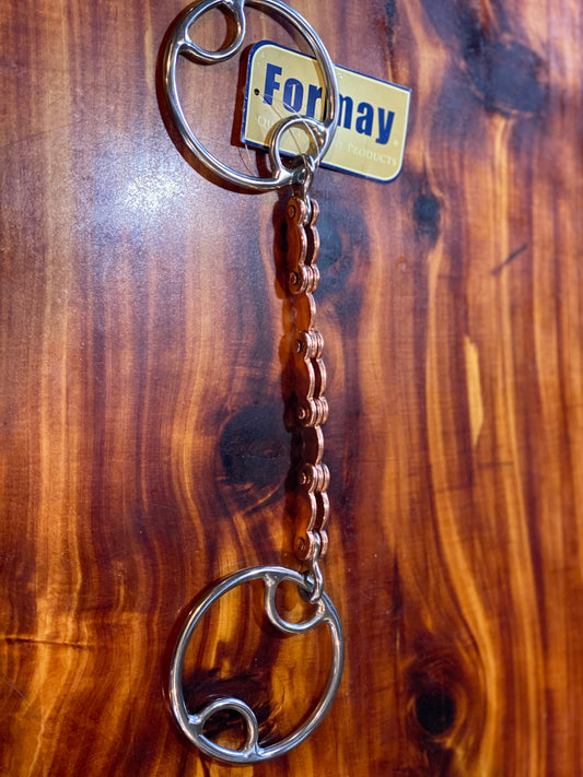Copper Mule Mouth SS Ring Snaffle