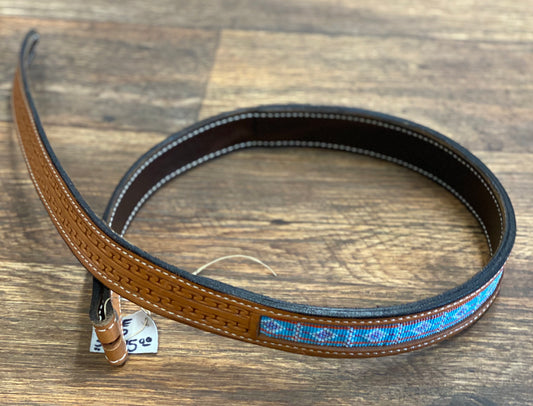 Hand Tooled & Beaded Belt