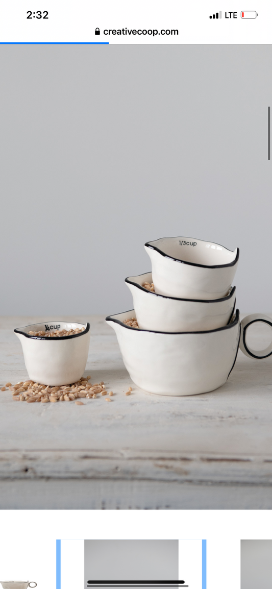 Stoneware Measuring Cups