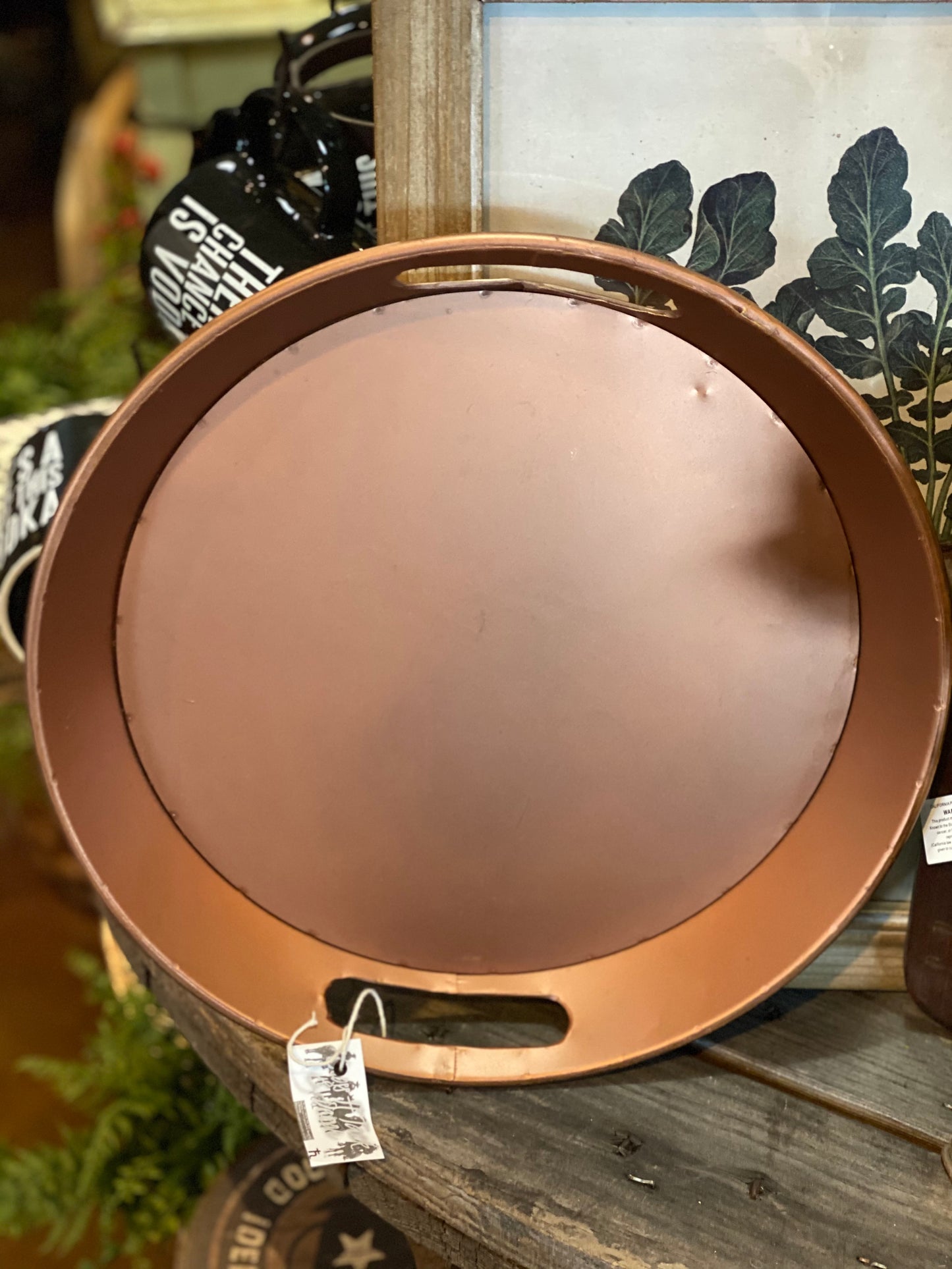 Round Copper Tray