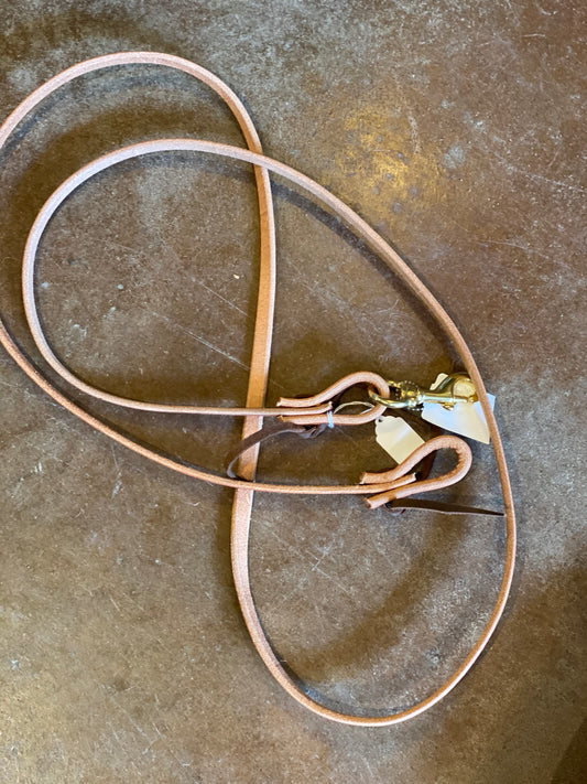Raw Leather 3/4" Roping Rein