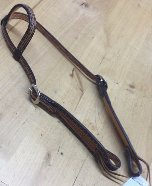 Tooled Split Ear w/Buckle Headstall