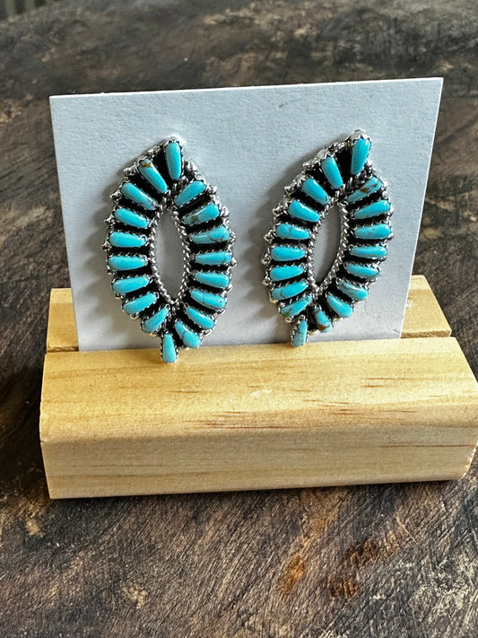 Genuine turquoise earrings