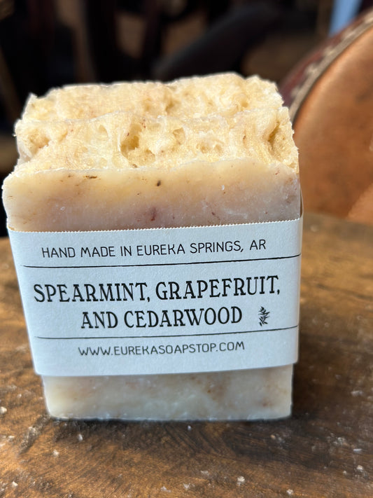 Spearmint Grapefruit & Ceder Wood Handmade Soap