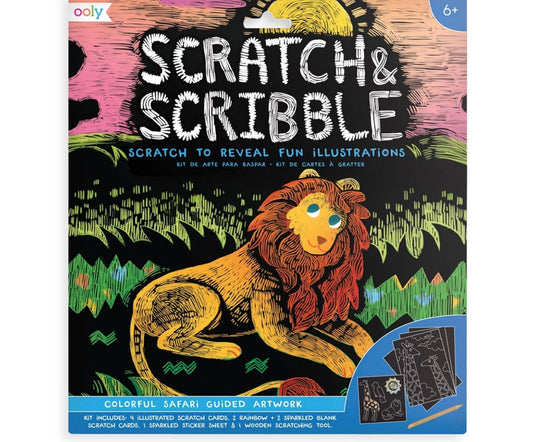 Colorful Safari Scratch & Scribble