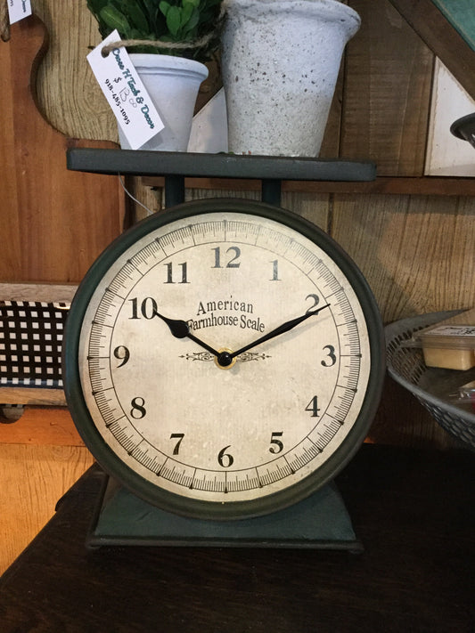 Farmhouse Scale Clock