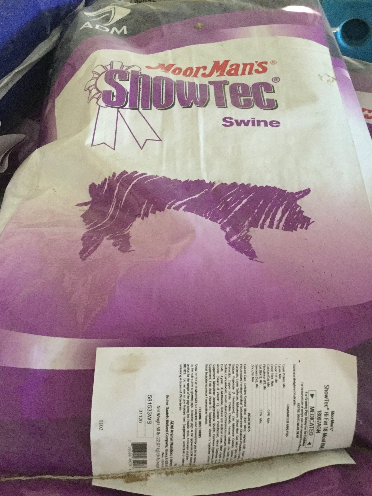 Moormans Hog - High Fat 18% Meal