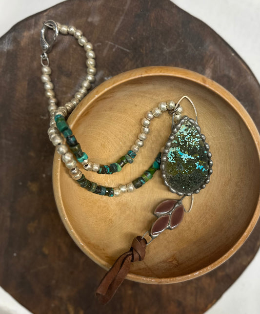 Teardrop turquoise necklace
