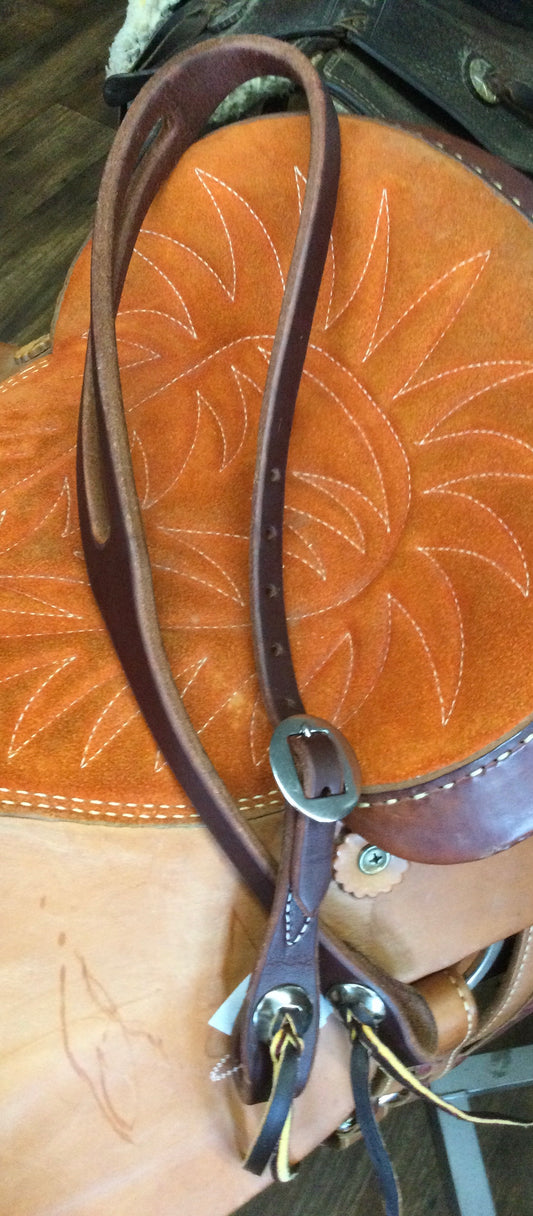 Single Buckle Slot Ear w/Conchos Headstall