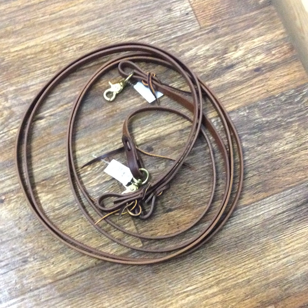 5/8 oiled waterloop  roping reins