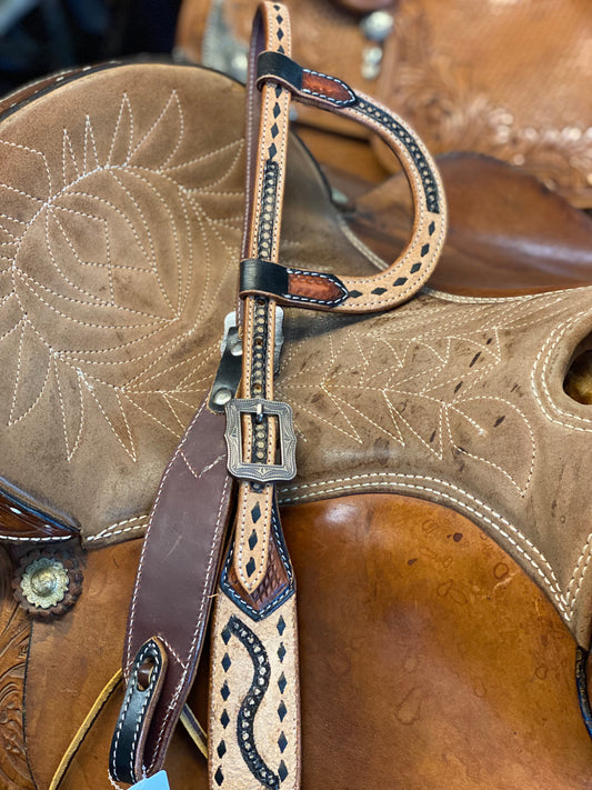 Roughout stamped headstall