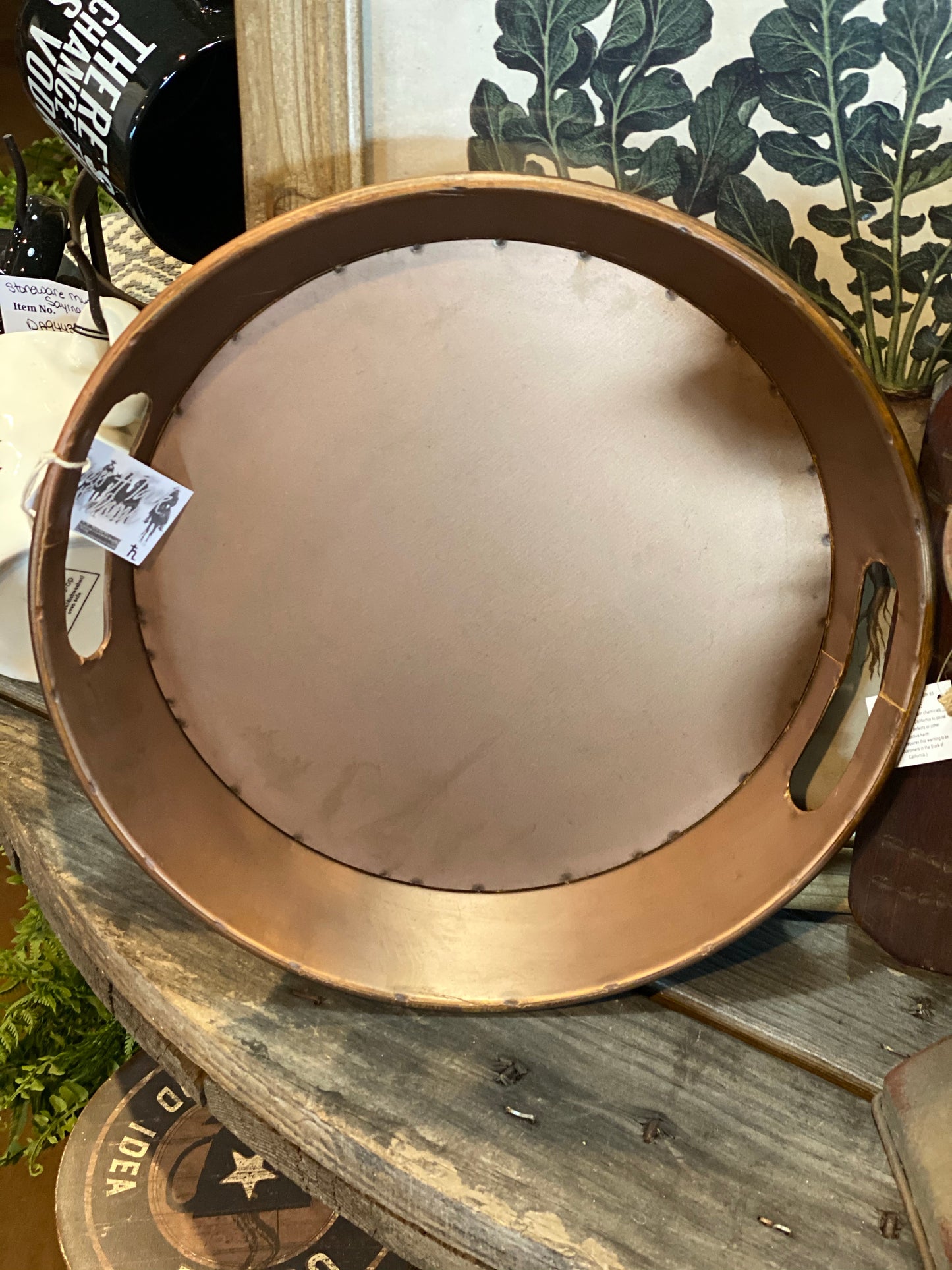 Round Copper Tray