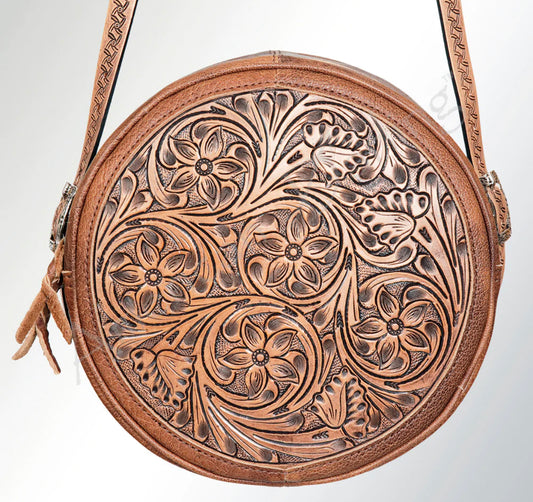 Tooled canteen purse