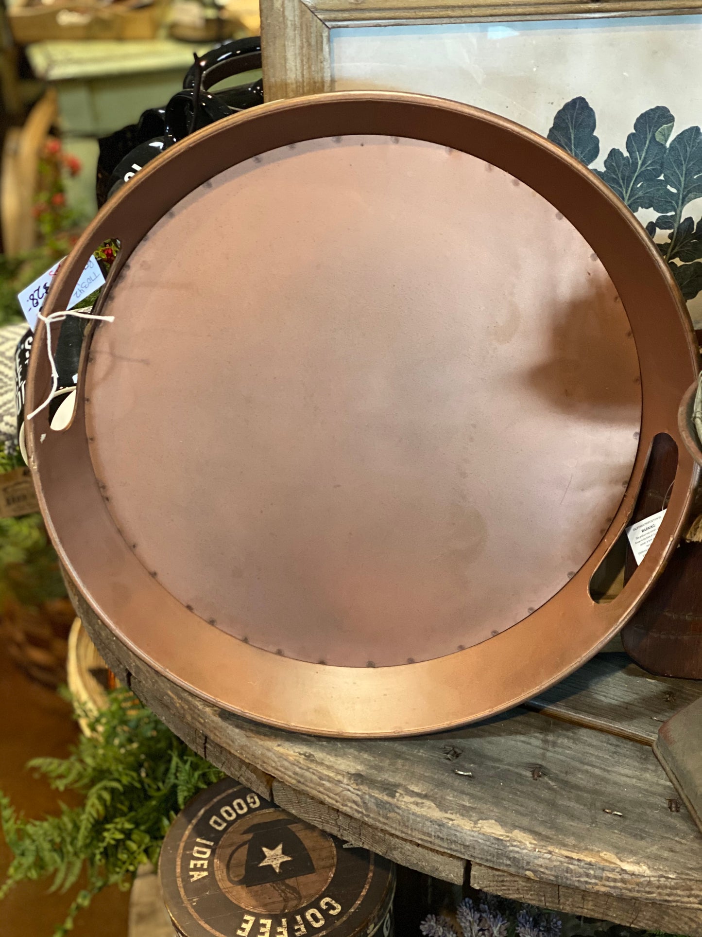 Round Copper Tray