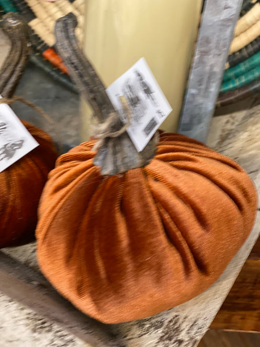 Rust Velvet Pumpkin