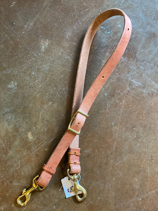 1" Harness Leather Tie Down Strap