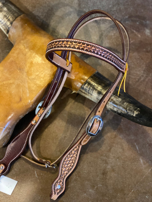 Basket weave headstall