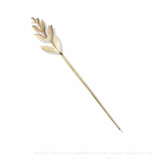 brass hair stick