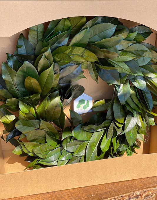 Lemon leaf wreath